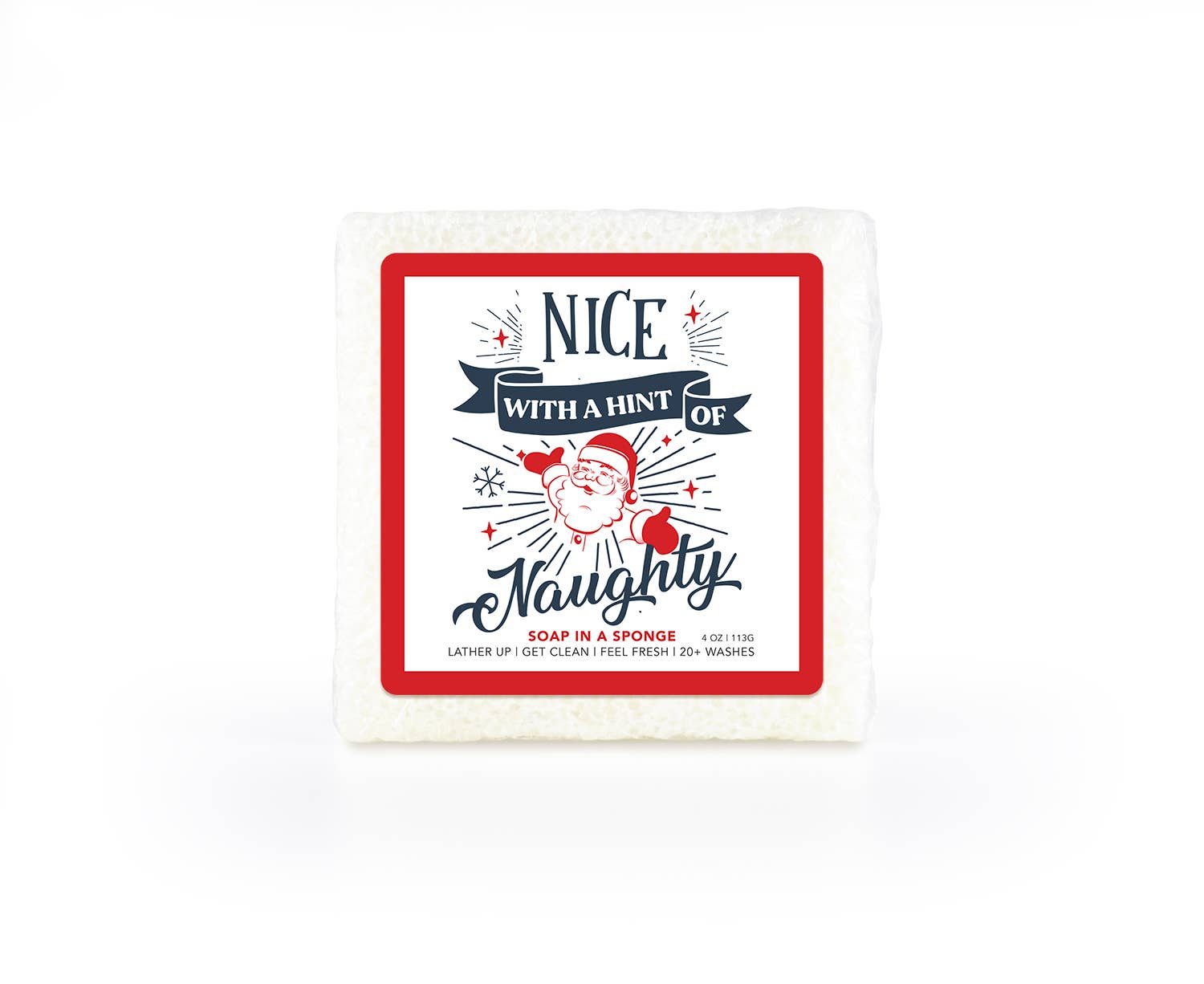 Nice With a Hint of Naughty Soap in a Square Sponge| Seaside
