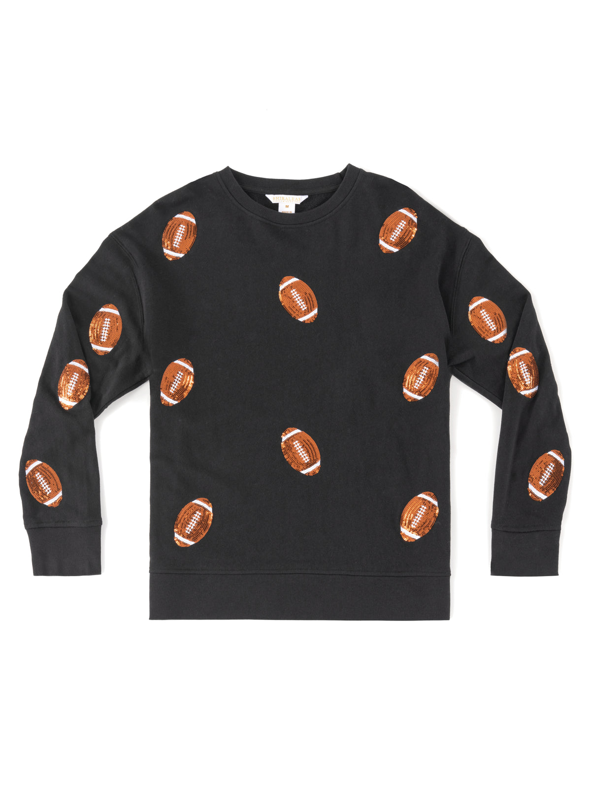 Sequin Football Sweatshirt
