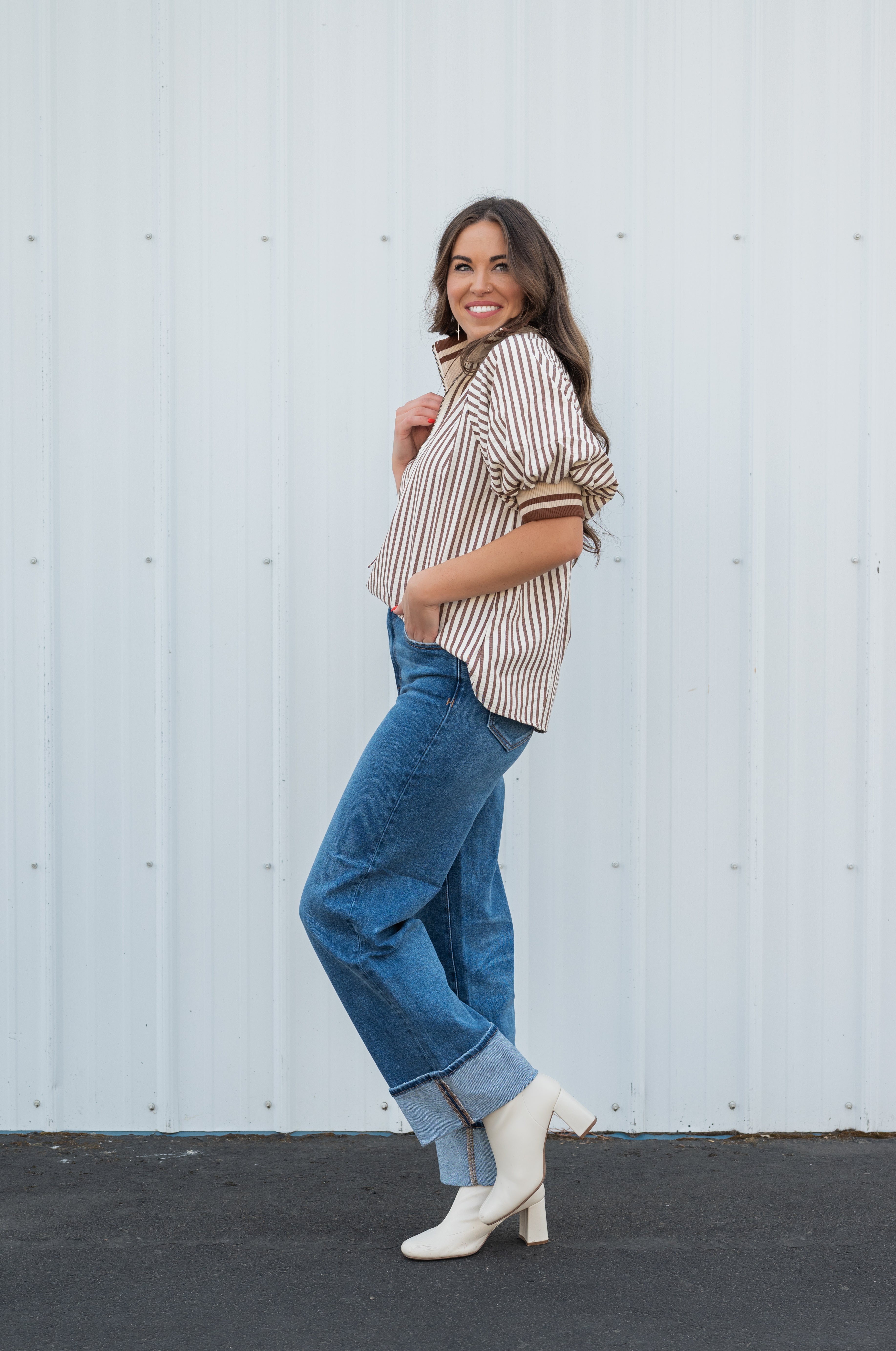 MIRIAM STRIPE BLOUSE