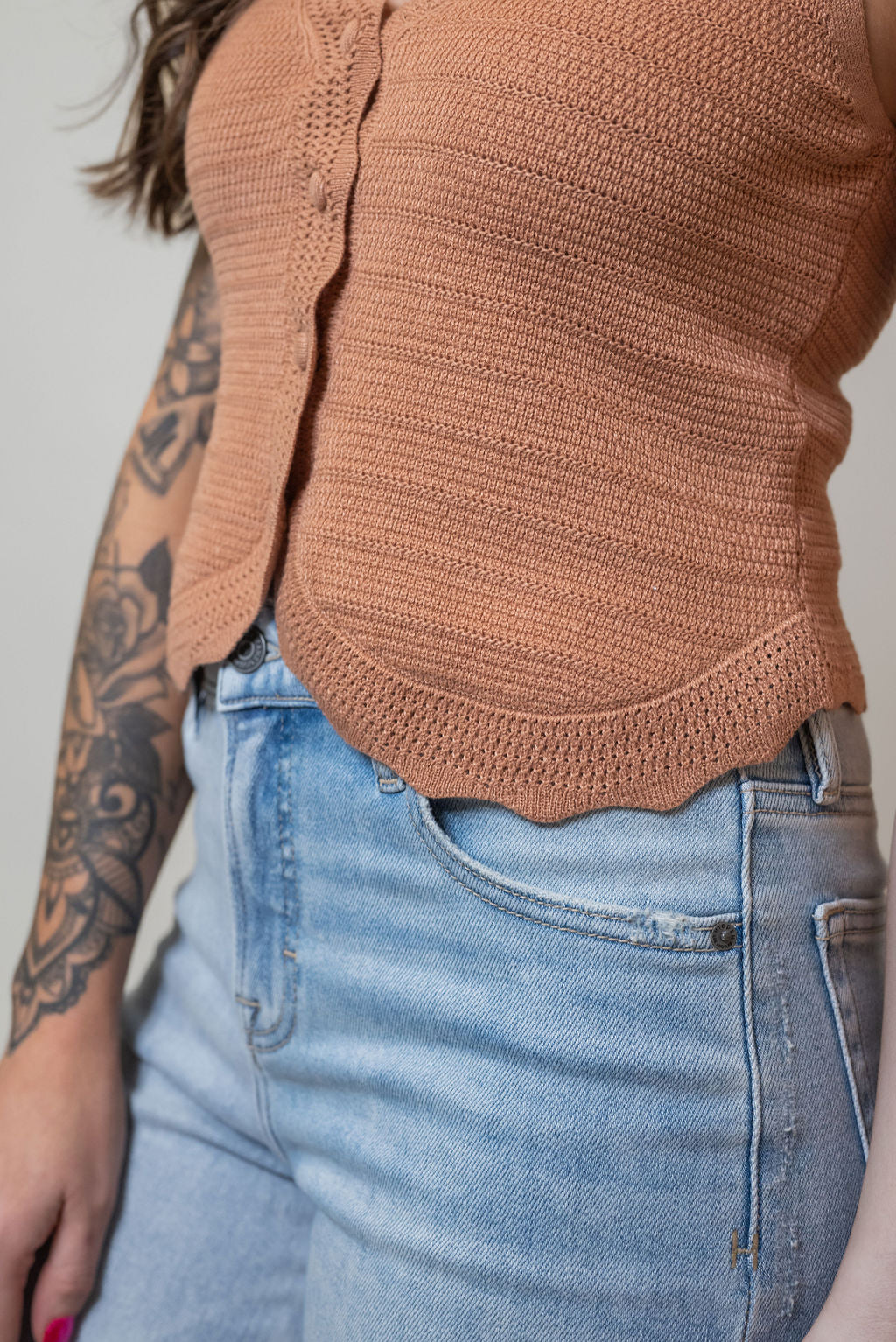 JAZLENE SWEATER TANK