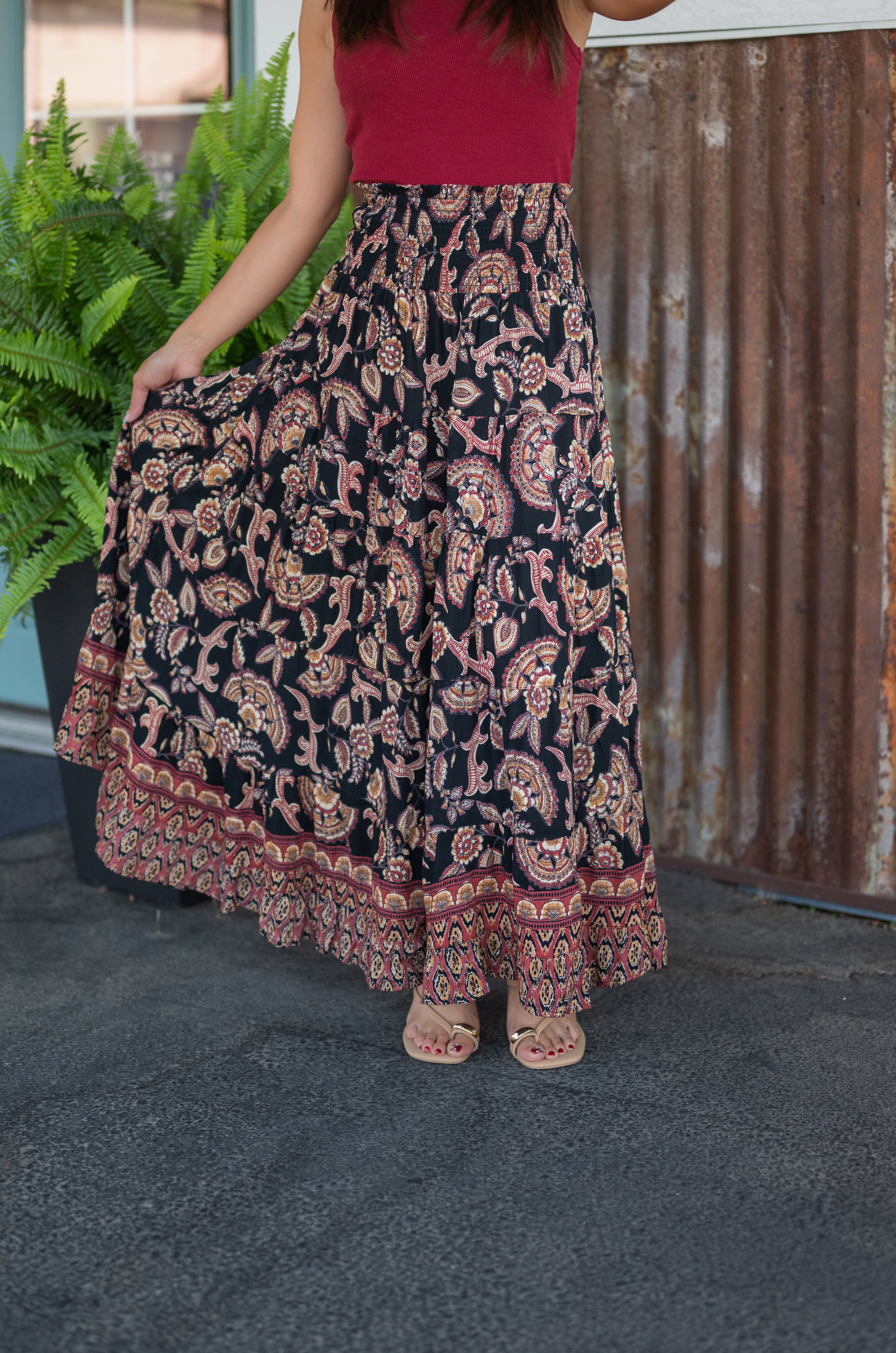 EMERSON TIERED SKIRT