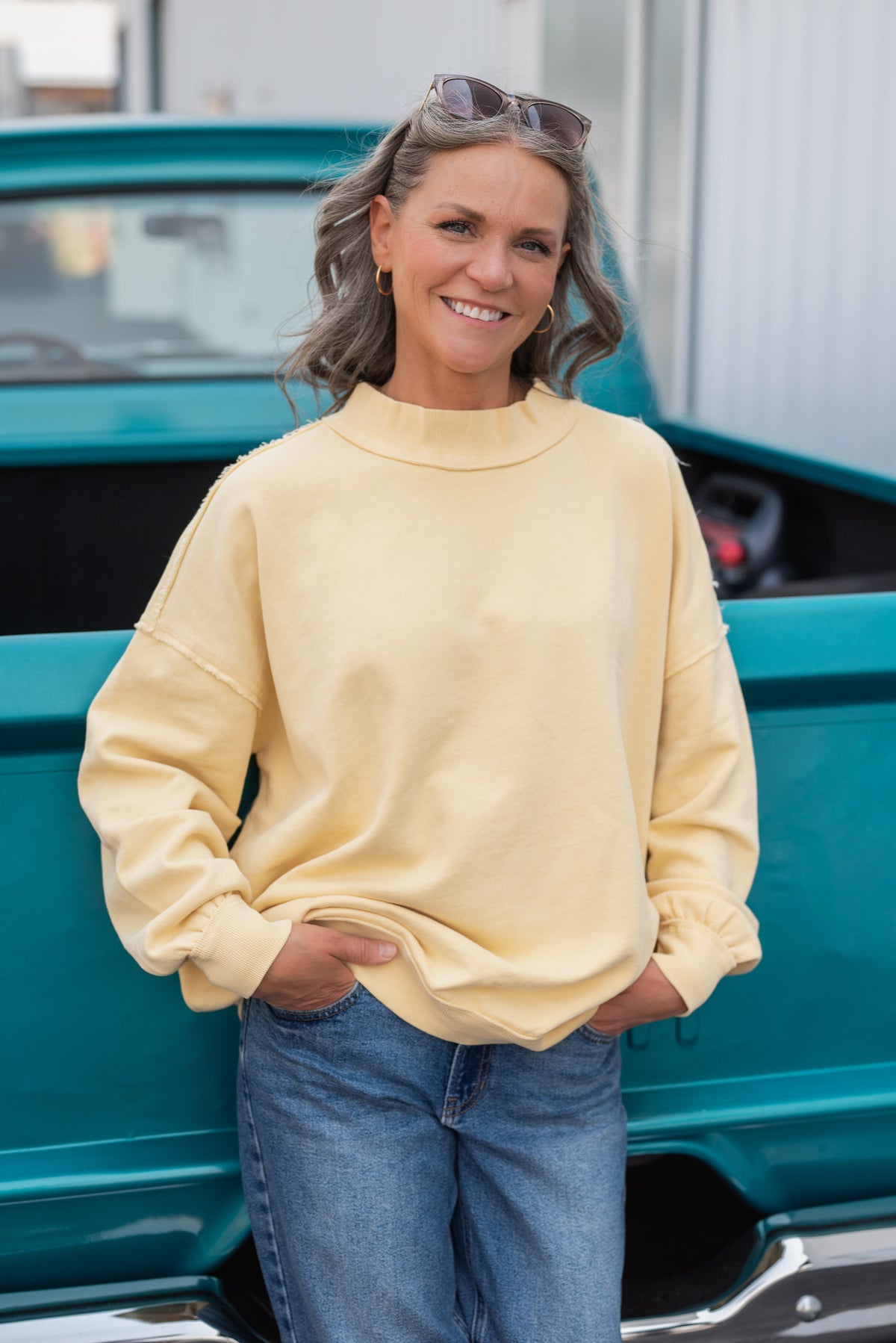 HANNA MOCKNECK SWEATSHIRT