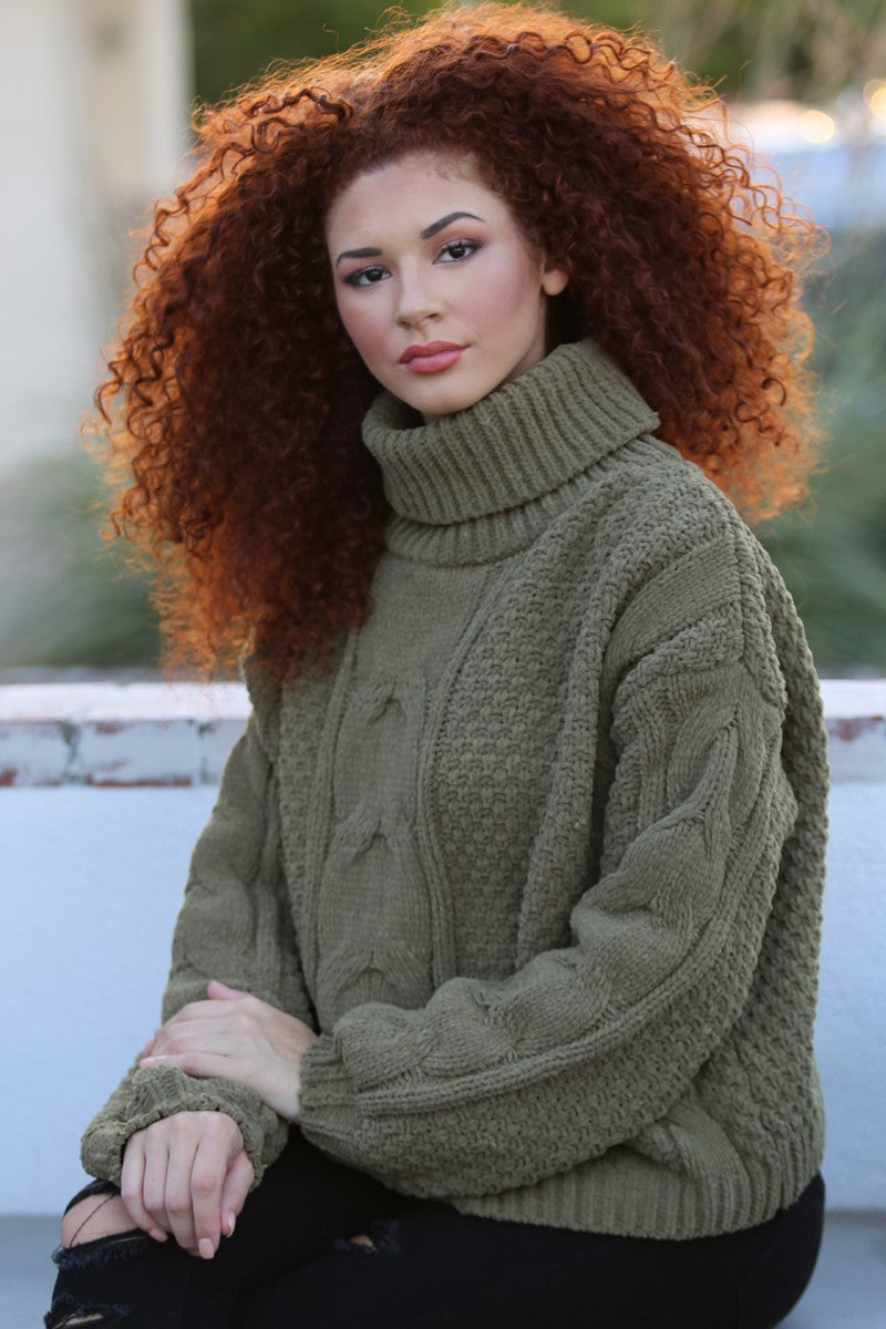 ELAINA COWLNECK SWEATER