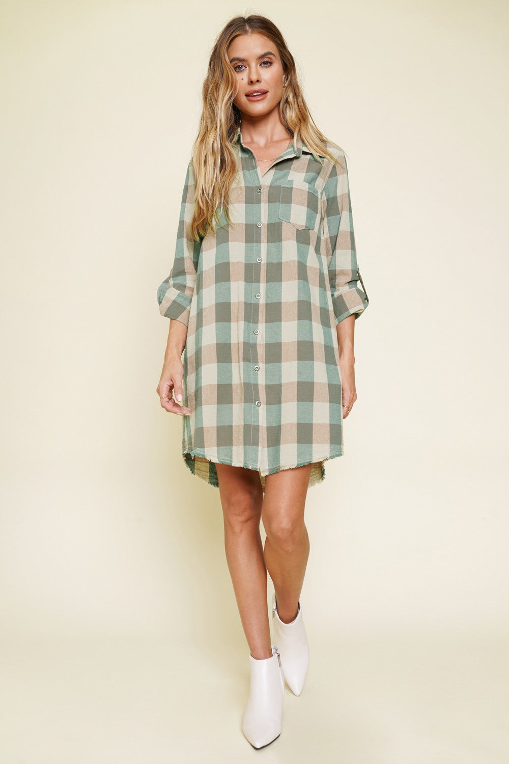 LAKELYN PLAID DRESS