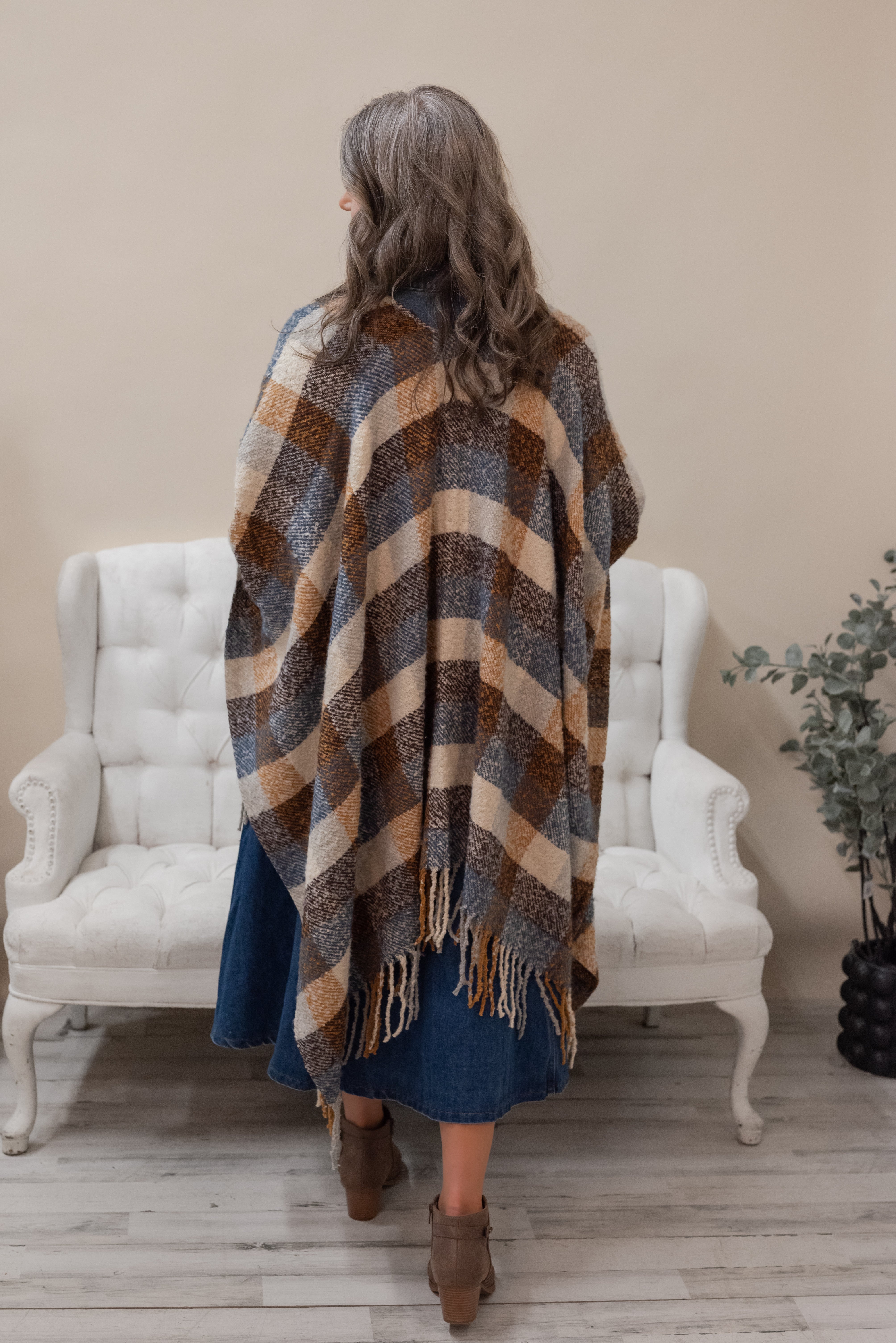 MYLA CHECKERED SCARF