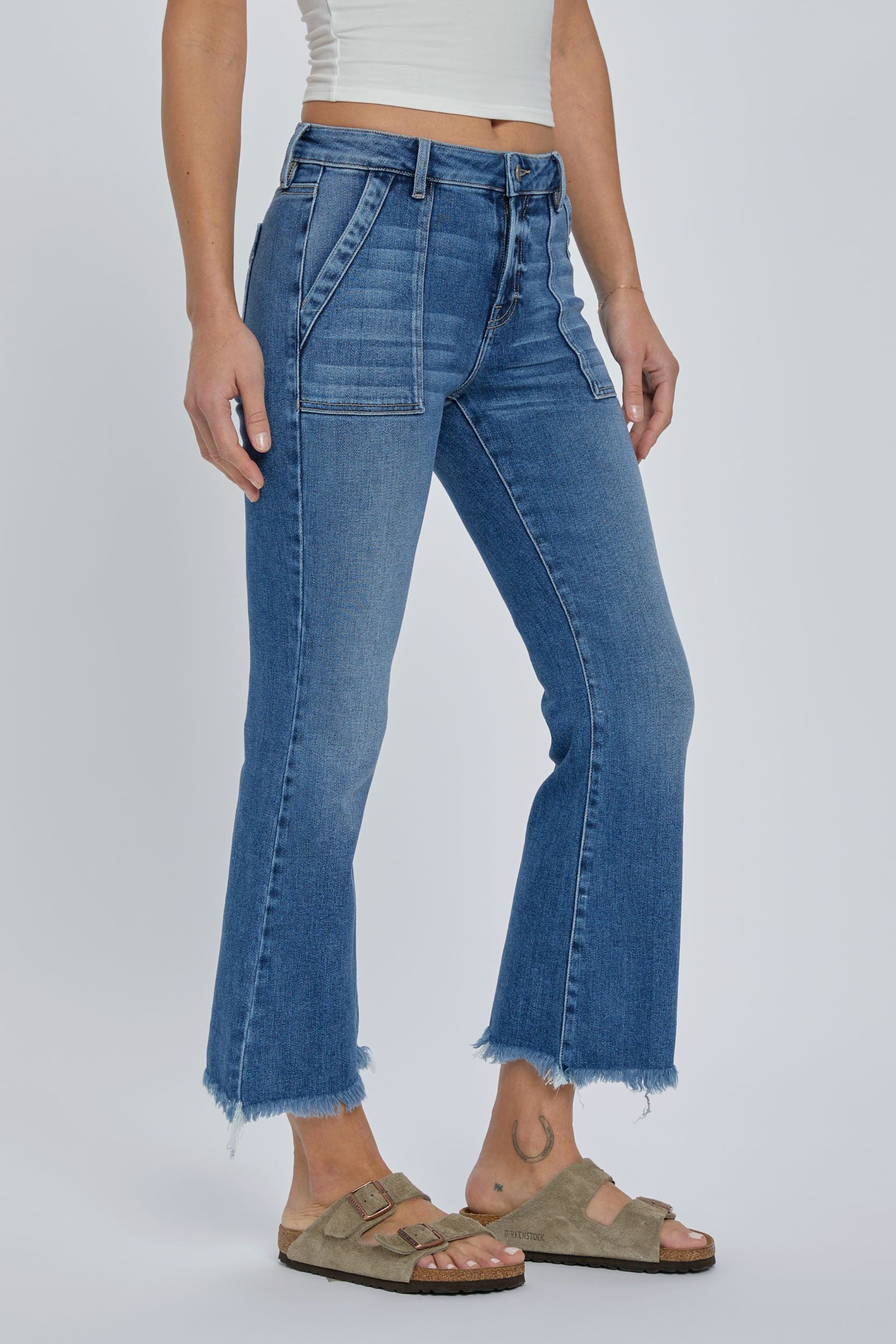 TERESA CARGO CROPPED FLARE