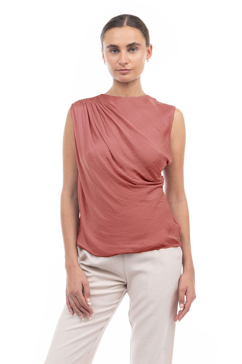 MATTIE SATIN TANK