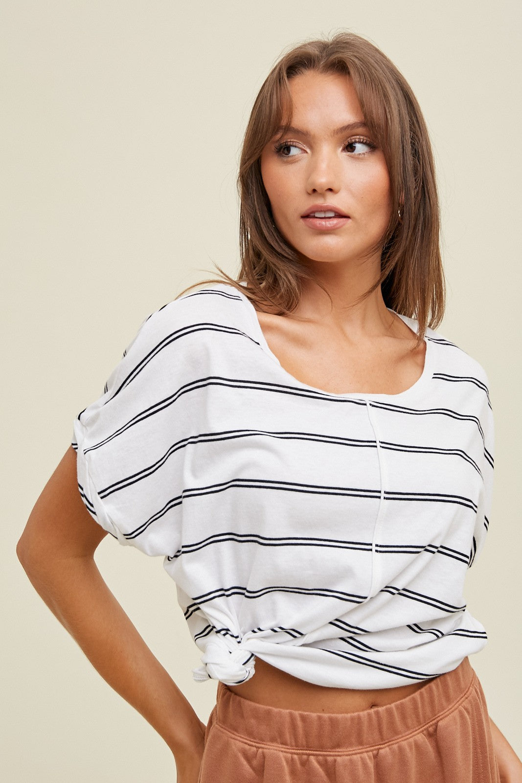 EDNA STRIPED TOP