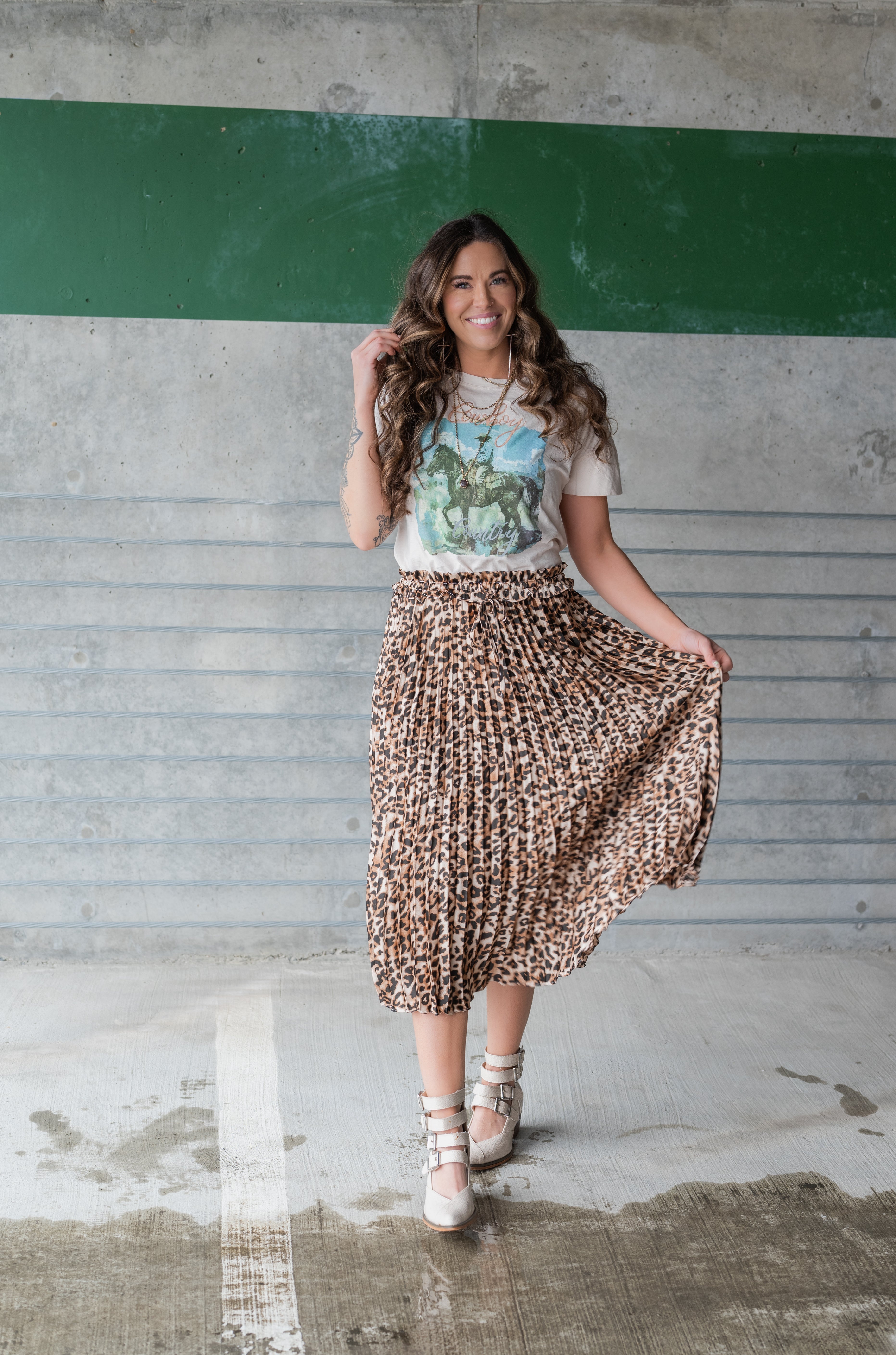 WILD PLEATED SKIRT