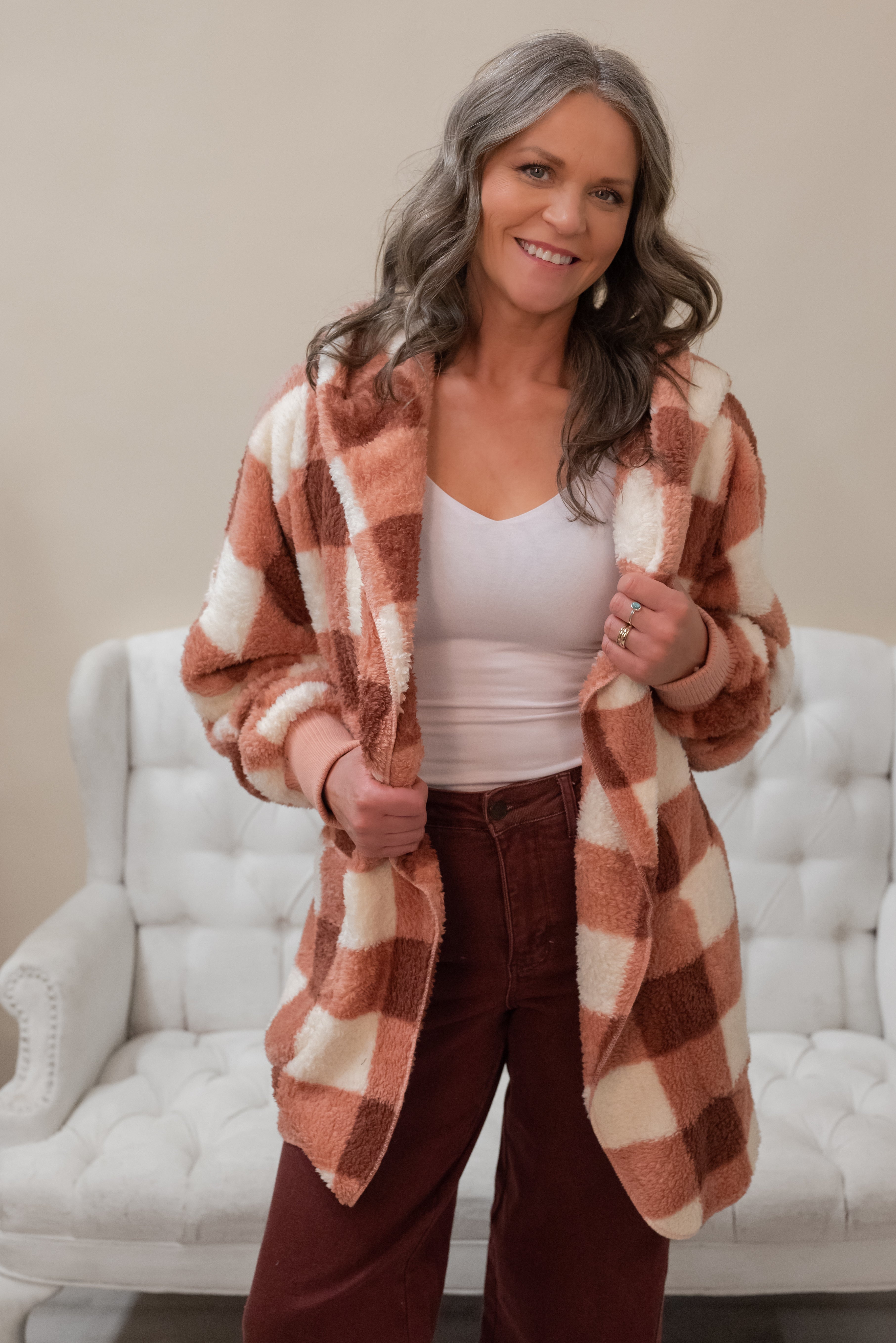 JAZZY SHERPA CARDIGAN
