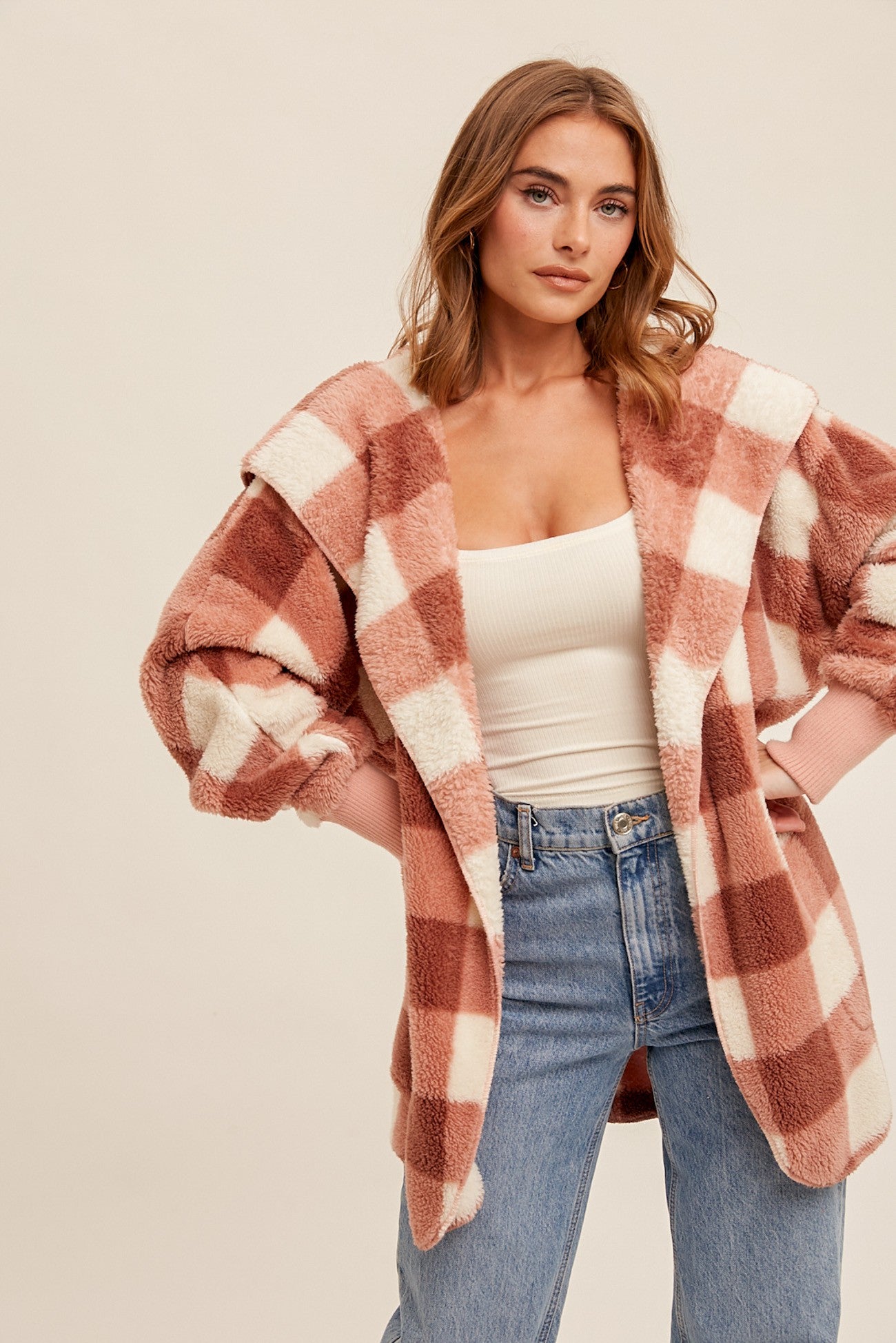 JAZZY SHERPA CARDIGAN