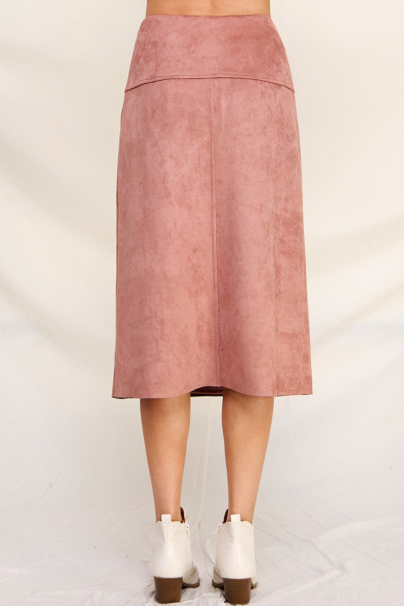 VIVIANA MICROSUEDE SKIRT