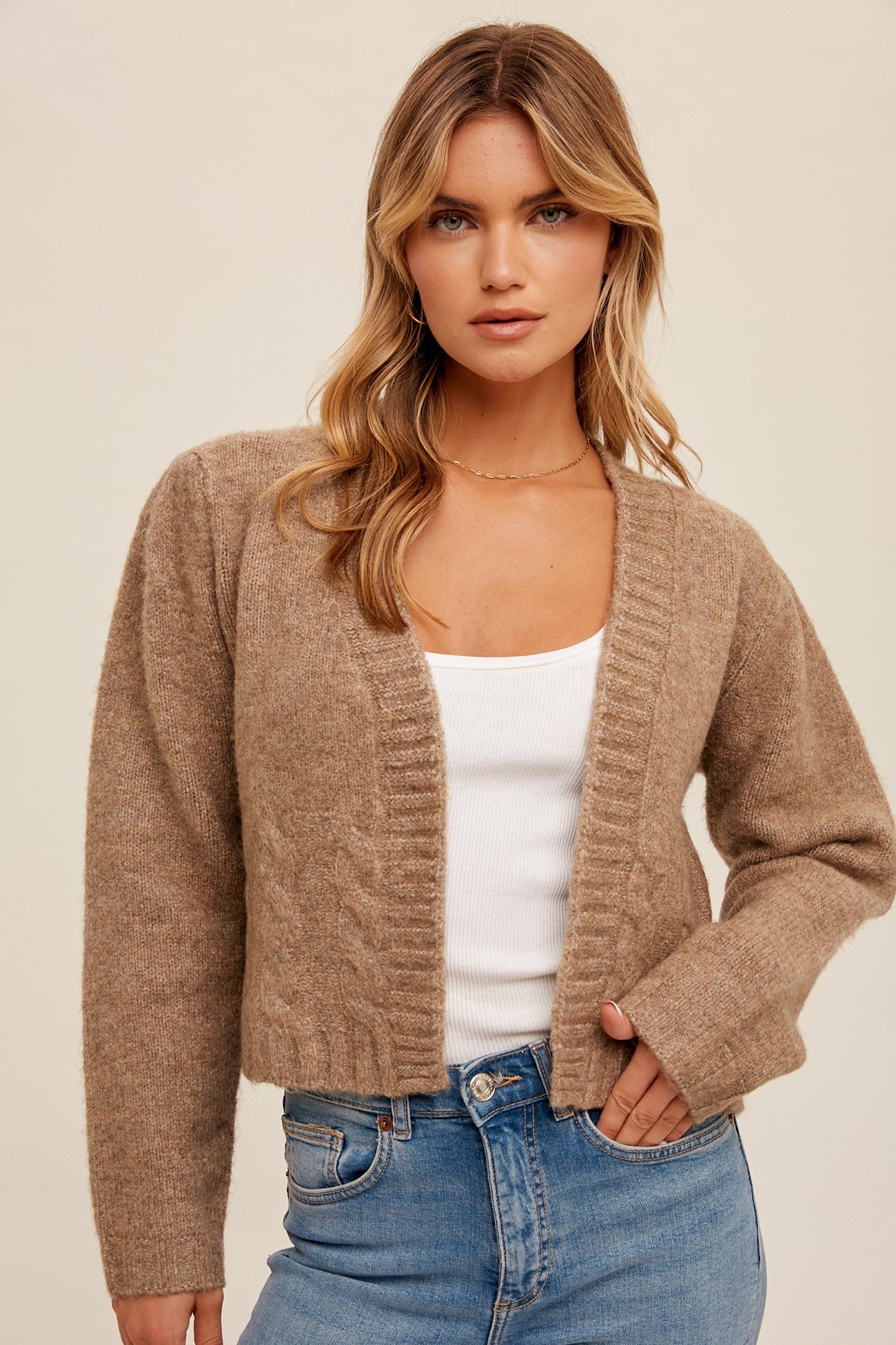 JESSICA PUFF SLV CARDI