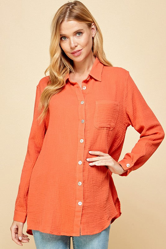 JOANIE GAUZE TOP
