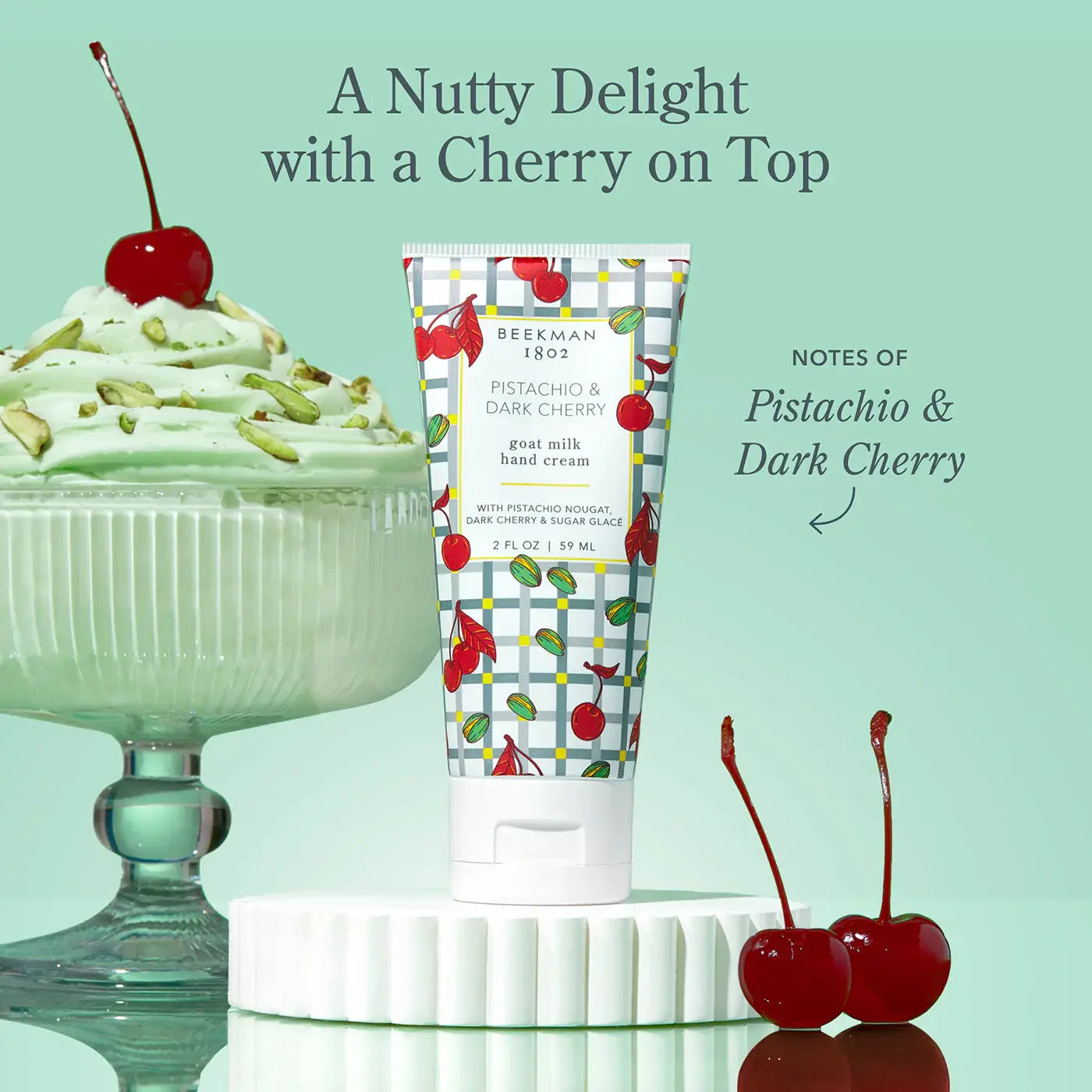 Pistachio & Dark Cherry Hand Cream 2oz