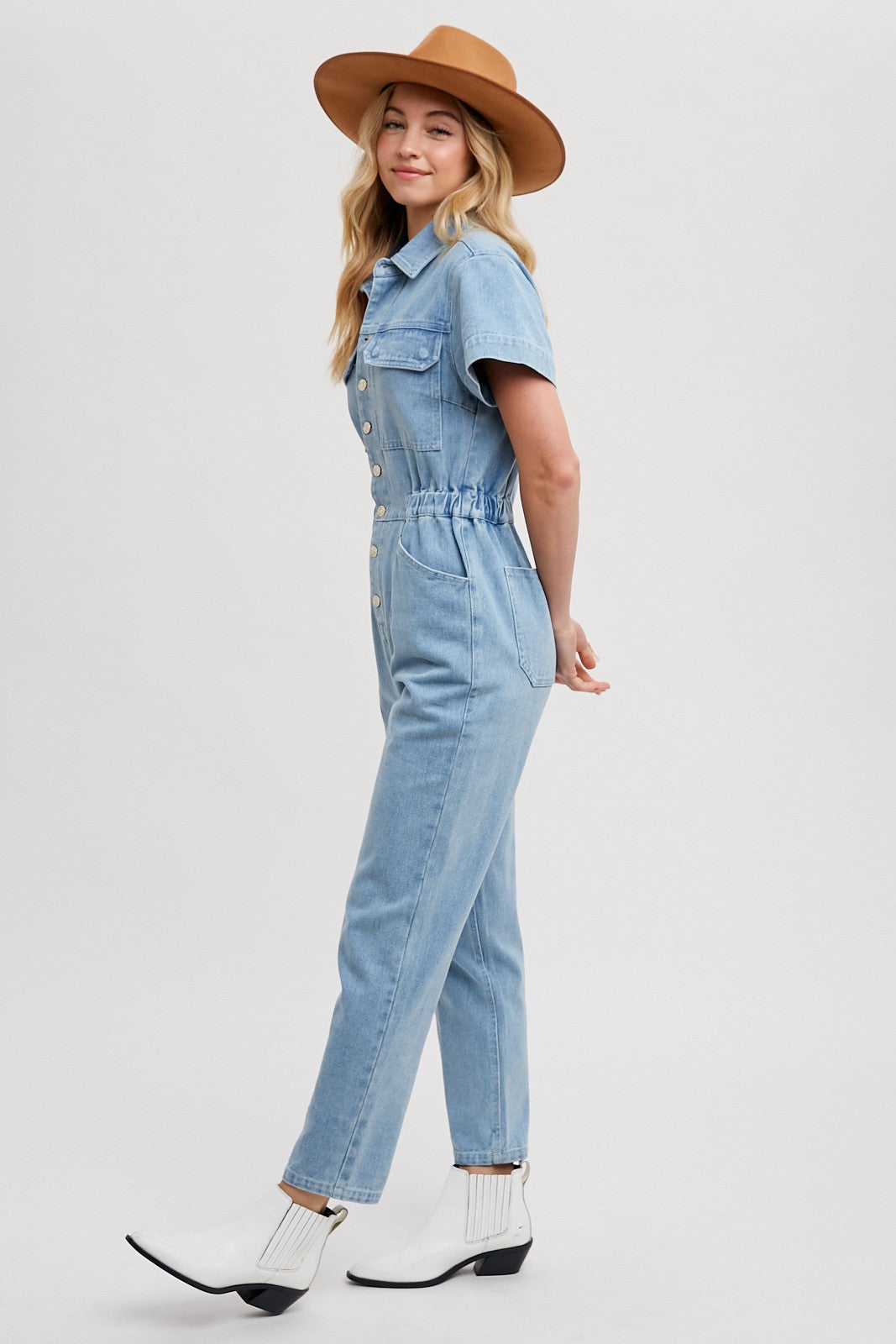 ELENA DENIM JUMPSUIT