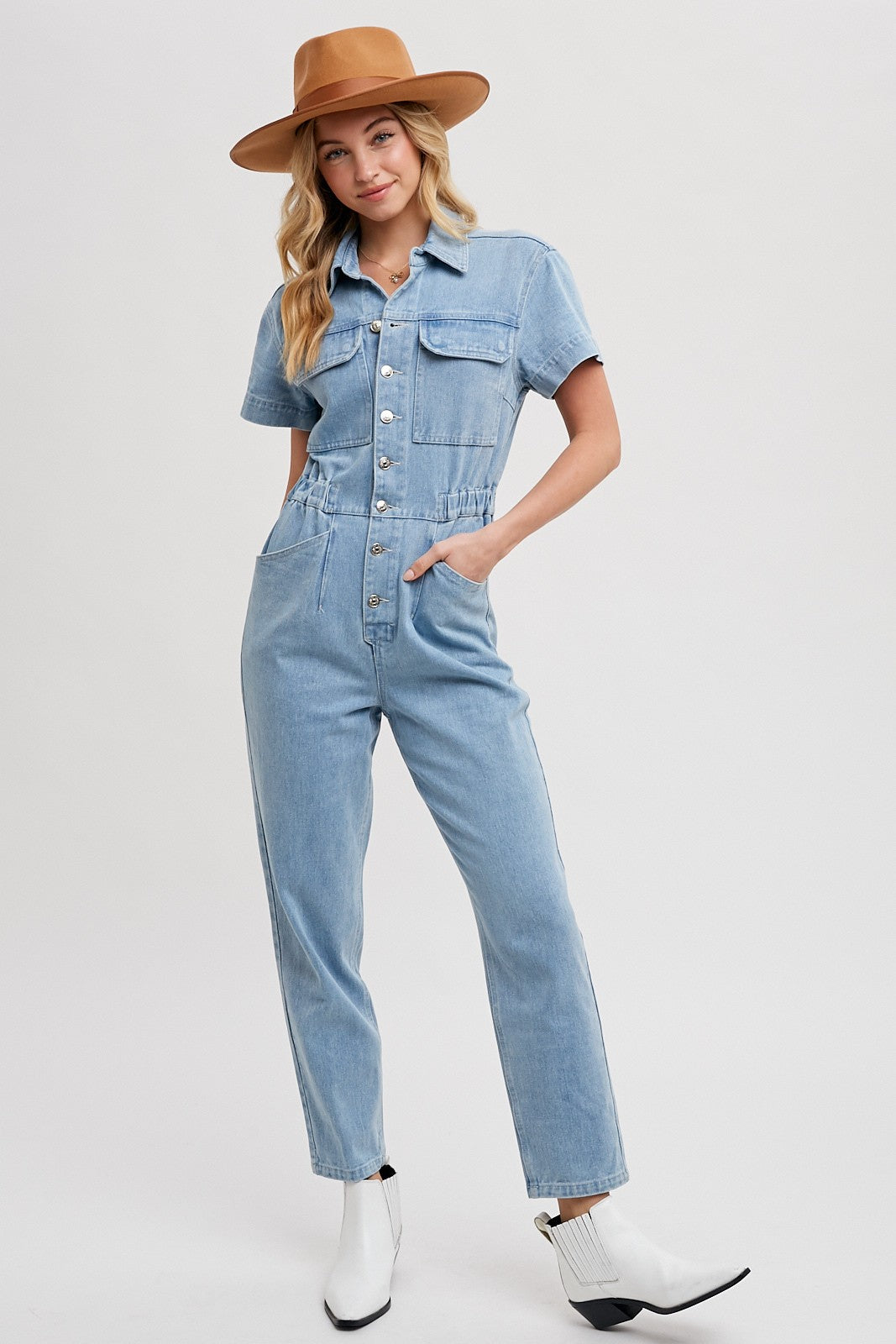 ELENA DENIM JUMPSUIT