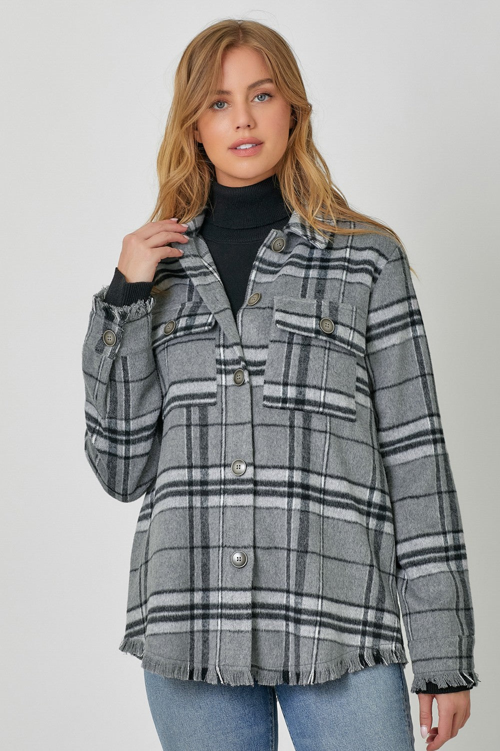 PHYLISS PLAID JACKET