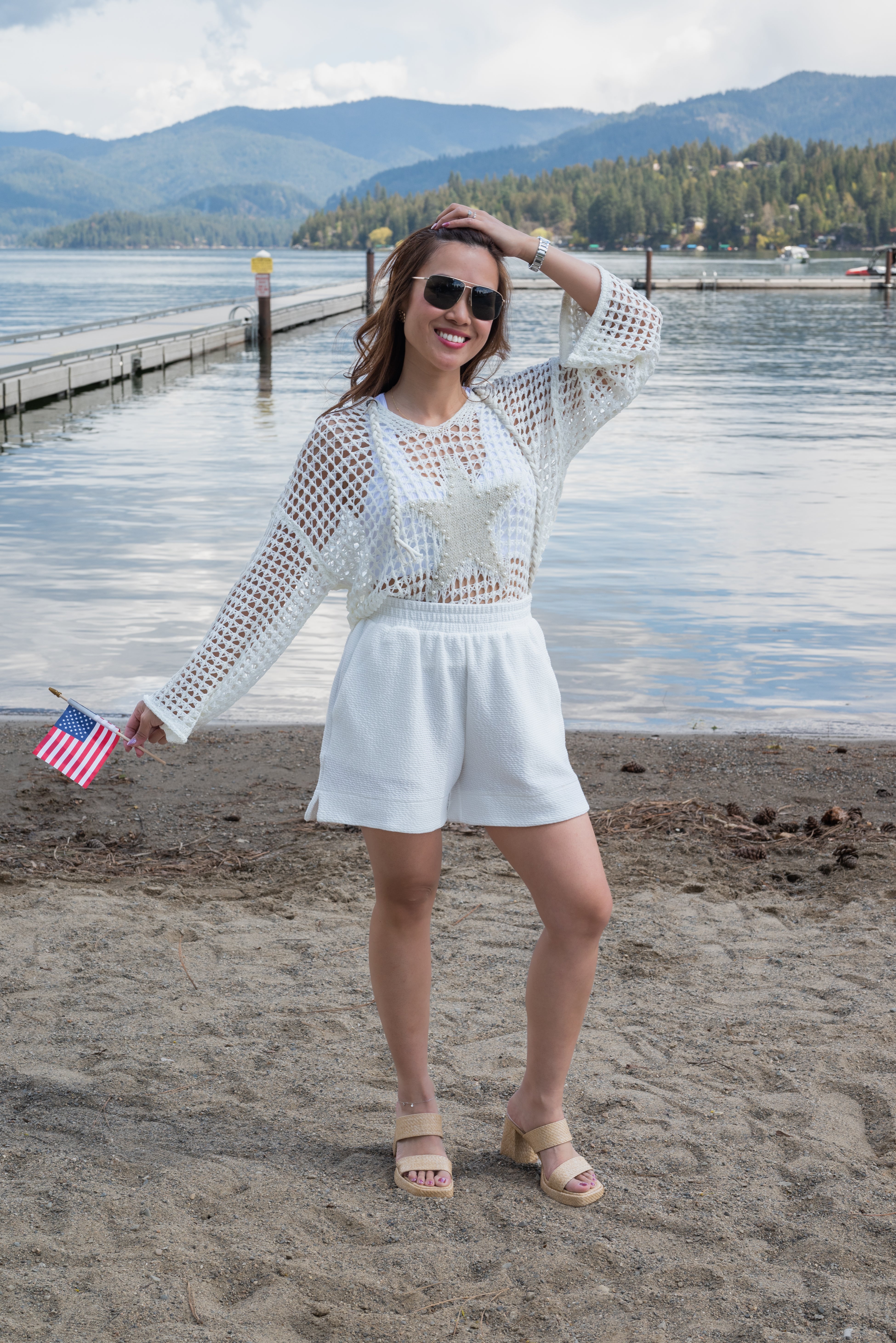 STAR CROCHET SWEATER