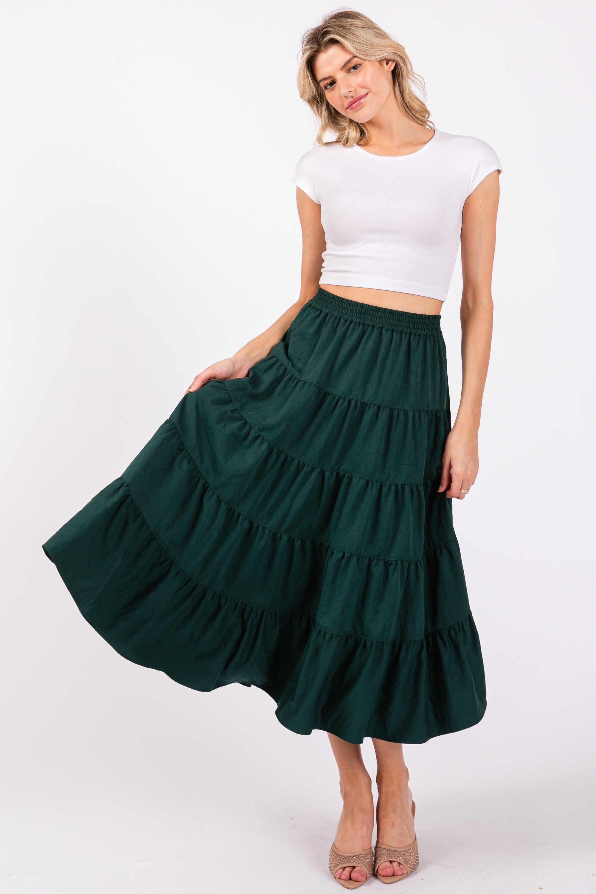MACEY MIDI SKIRT