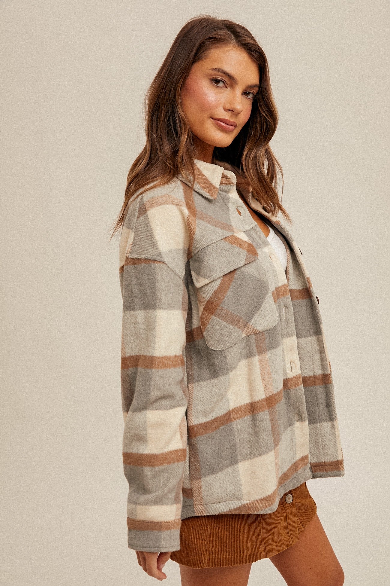 KAITLIN PLAID SHACKET