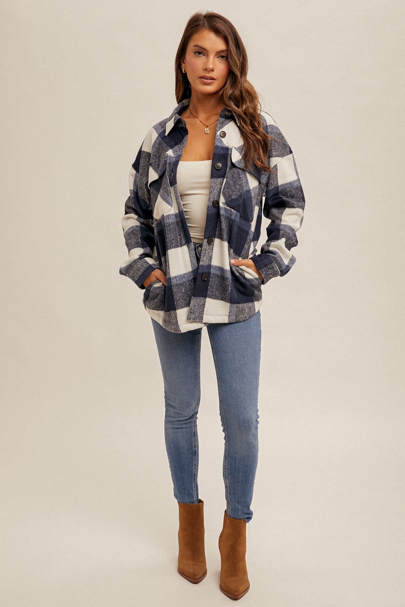 KAITLIN PLAID SHACKET