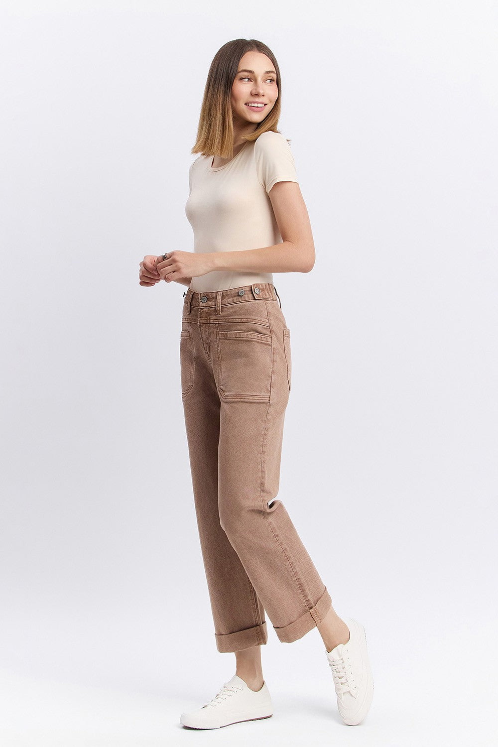 DAKOTA HR SLIM WIDE JEANS