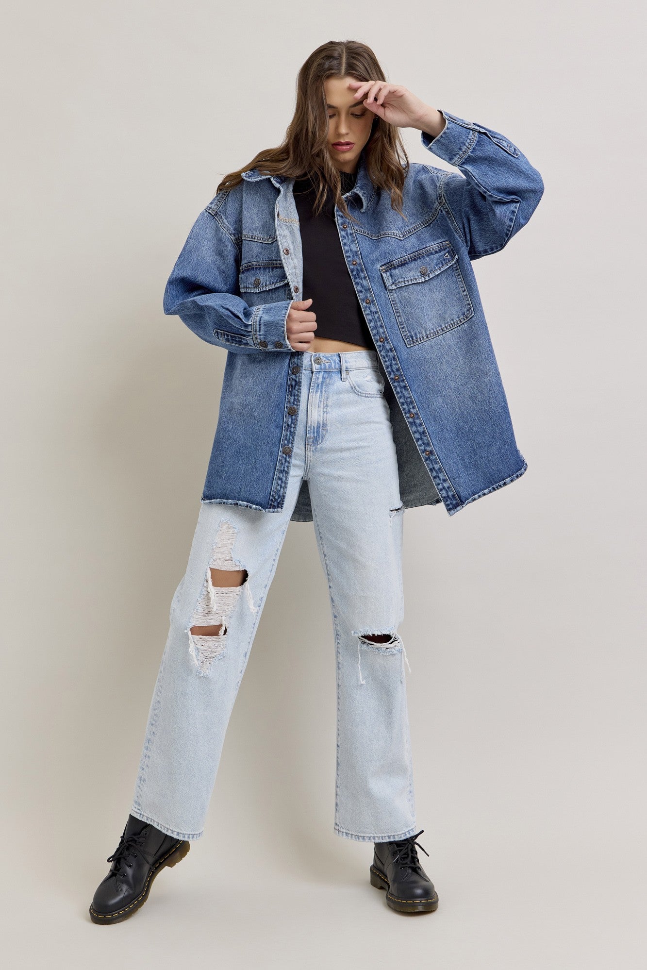 JAYLEE WESTERN DENIM JACKET