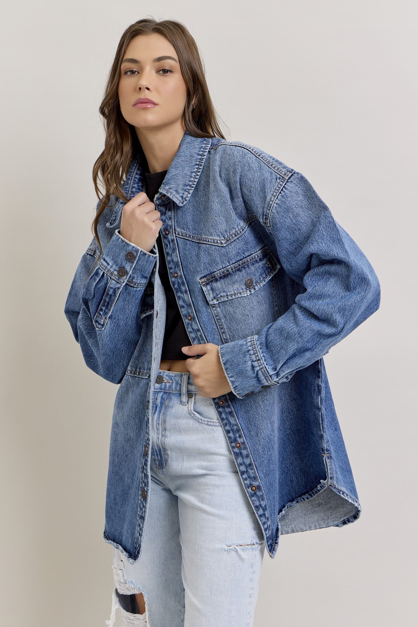 JAYLEE WESTERN DENIM JACKET