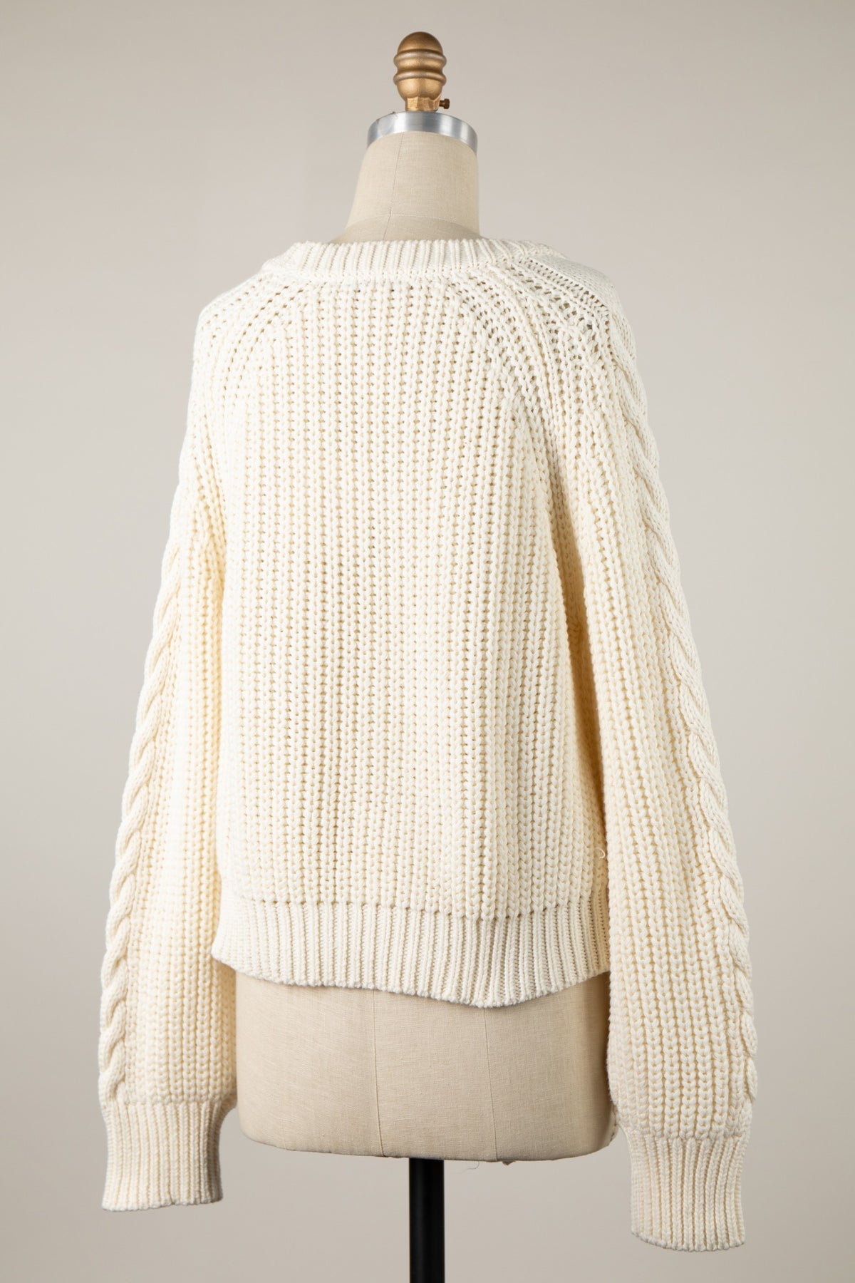MADONNA-CABLE SWEATER