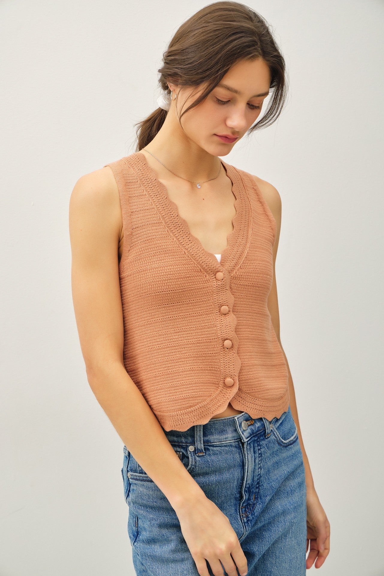 JAZLENE SWEATER TANK