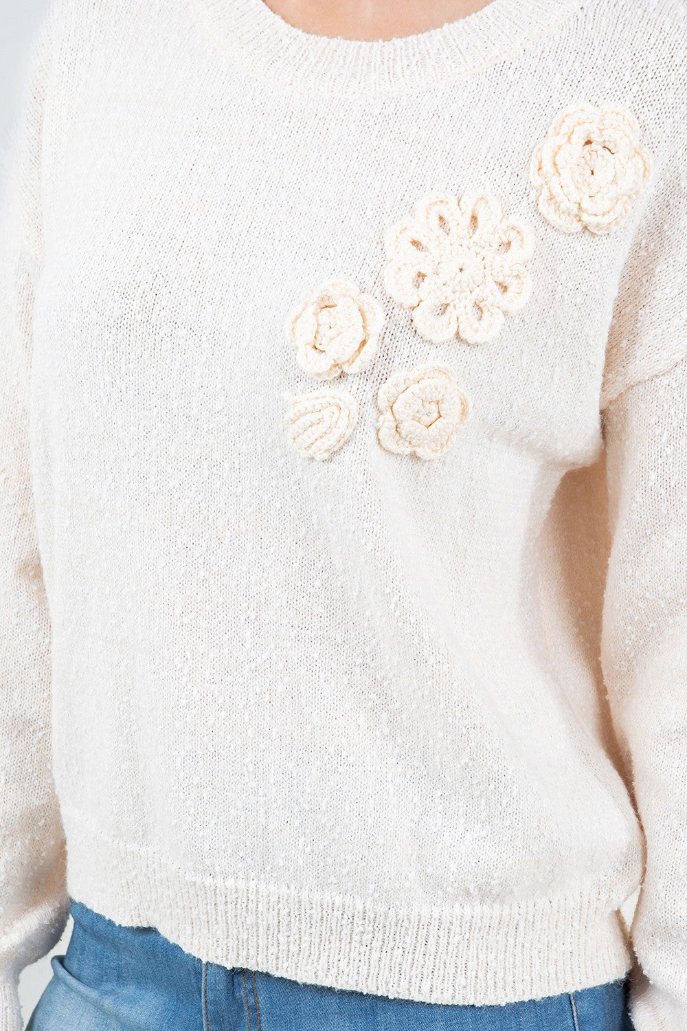 DARCIE FLOWER SWEATER