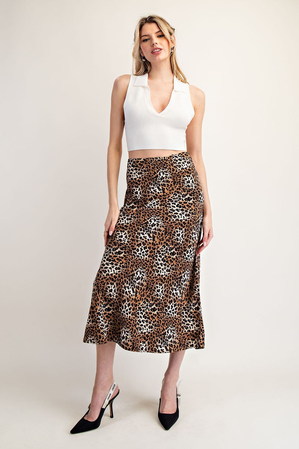 LOGAN LEOPARD SKIRT
