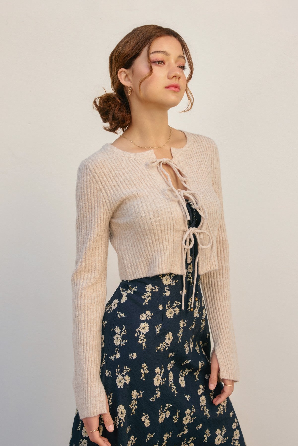 Anywhere Front Tie Sweater