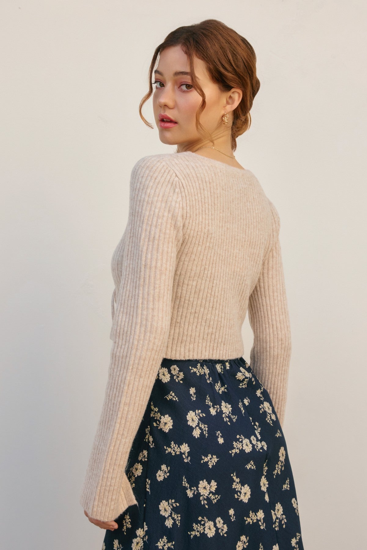 Anywhere Front Tie Sweater