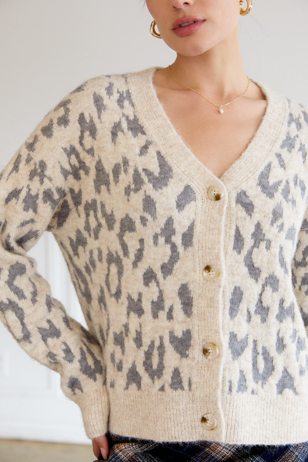 AVA LEOPARD CARDIGAN