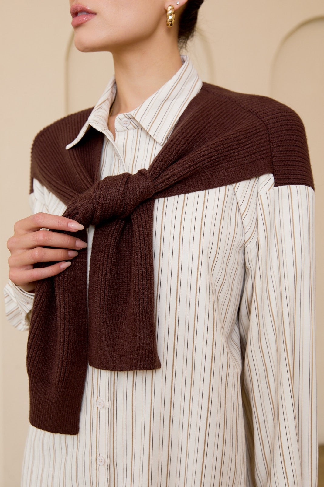 TAMSEN SHIRT SWEATER COMBO