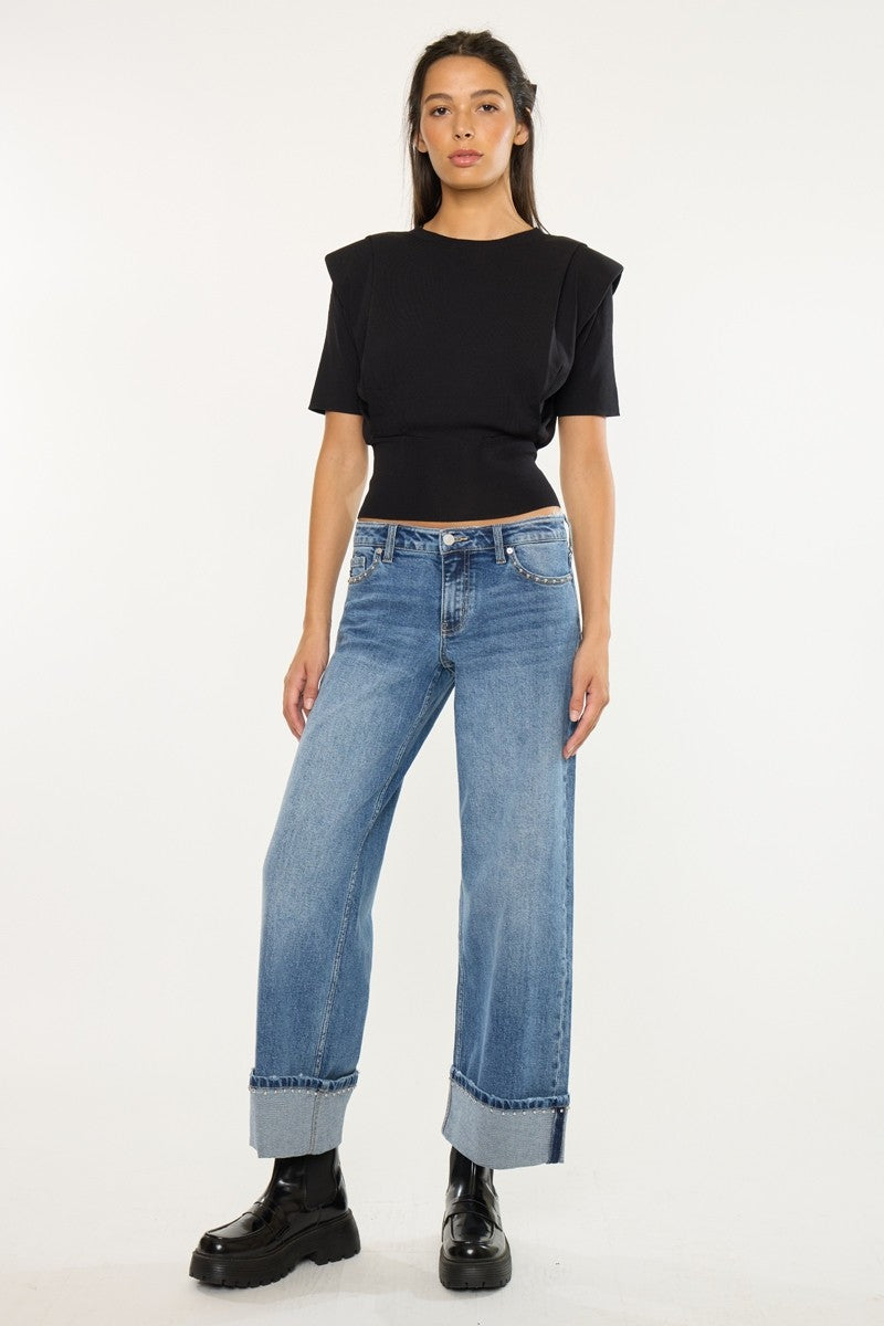 DANNIE MR STUDDED WIDE LEG