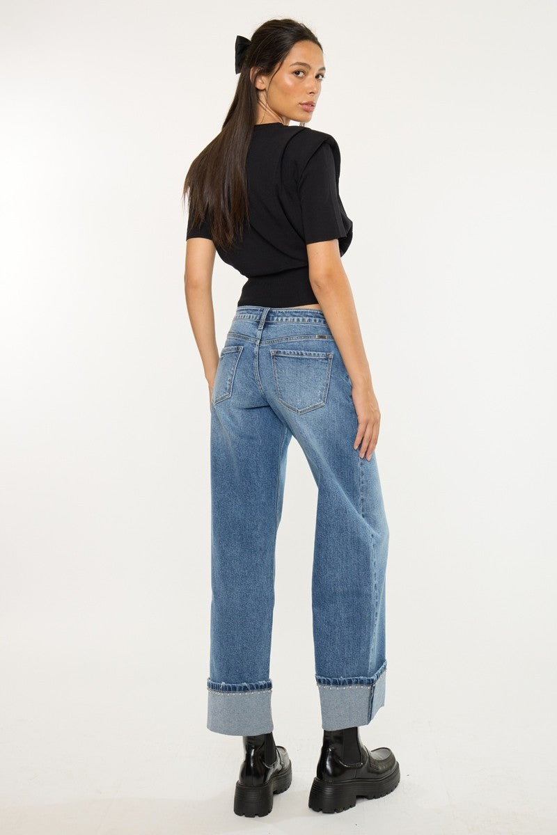 DANNIE MR STUDDED WIDE LEG