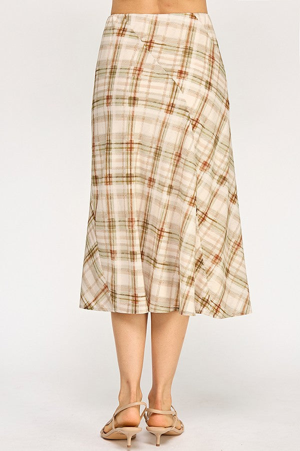 JOHNA PLAID SKIRT