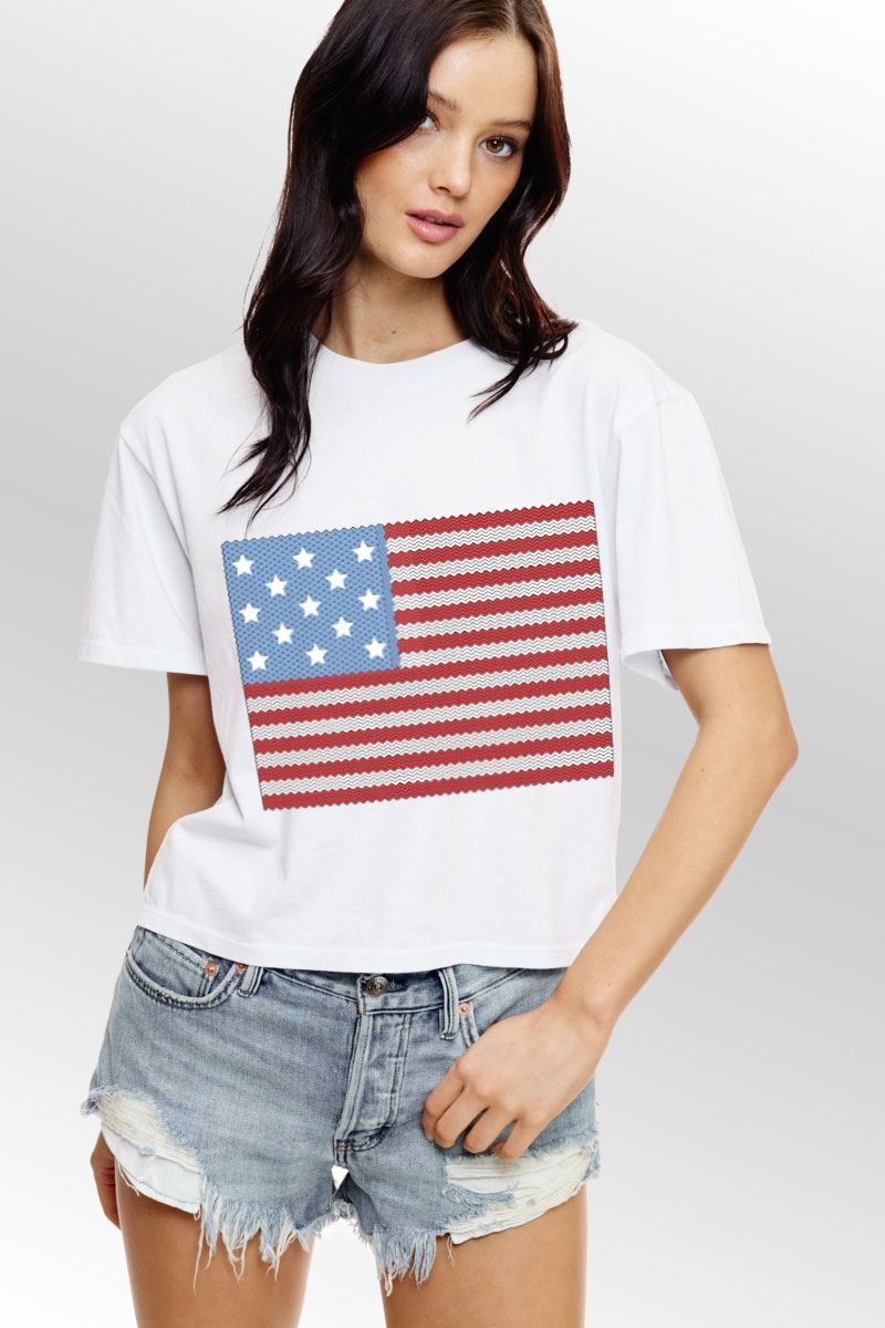 AMERICAN FLAG TEE