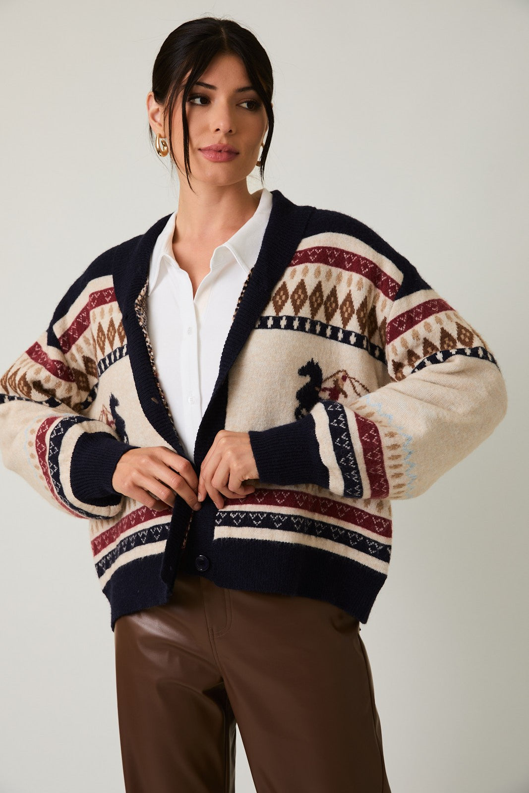 VIONA HORSE CARDIGAN