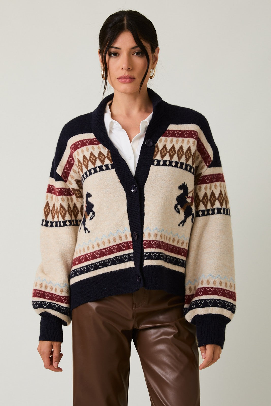 VIONA HORSE CARDIGAN