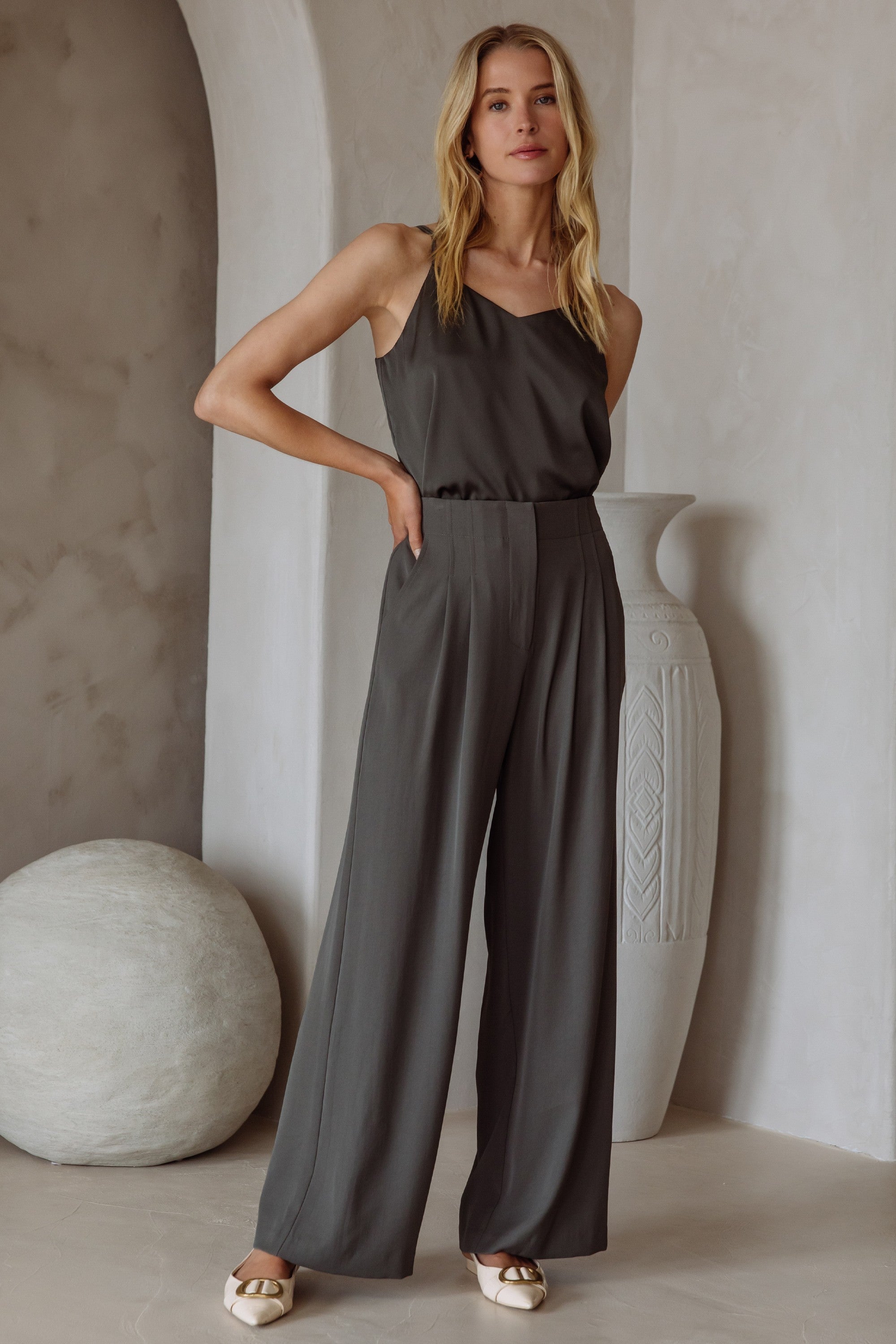 LOUELLA WIDE LEG PANTS