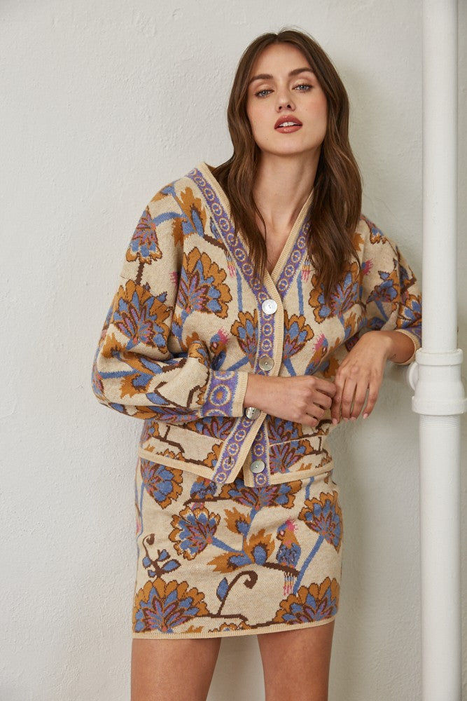 PHOEBE JACQUARD SWEATER