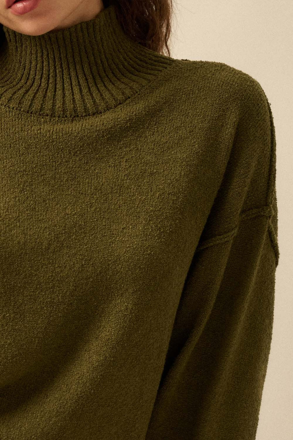 AURA MOCK NECK SWEATER
