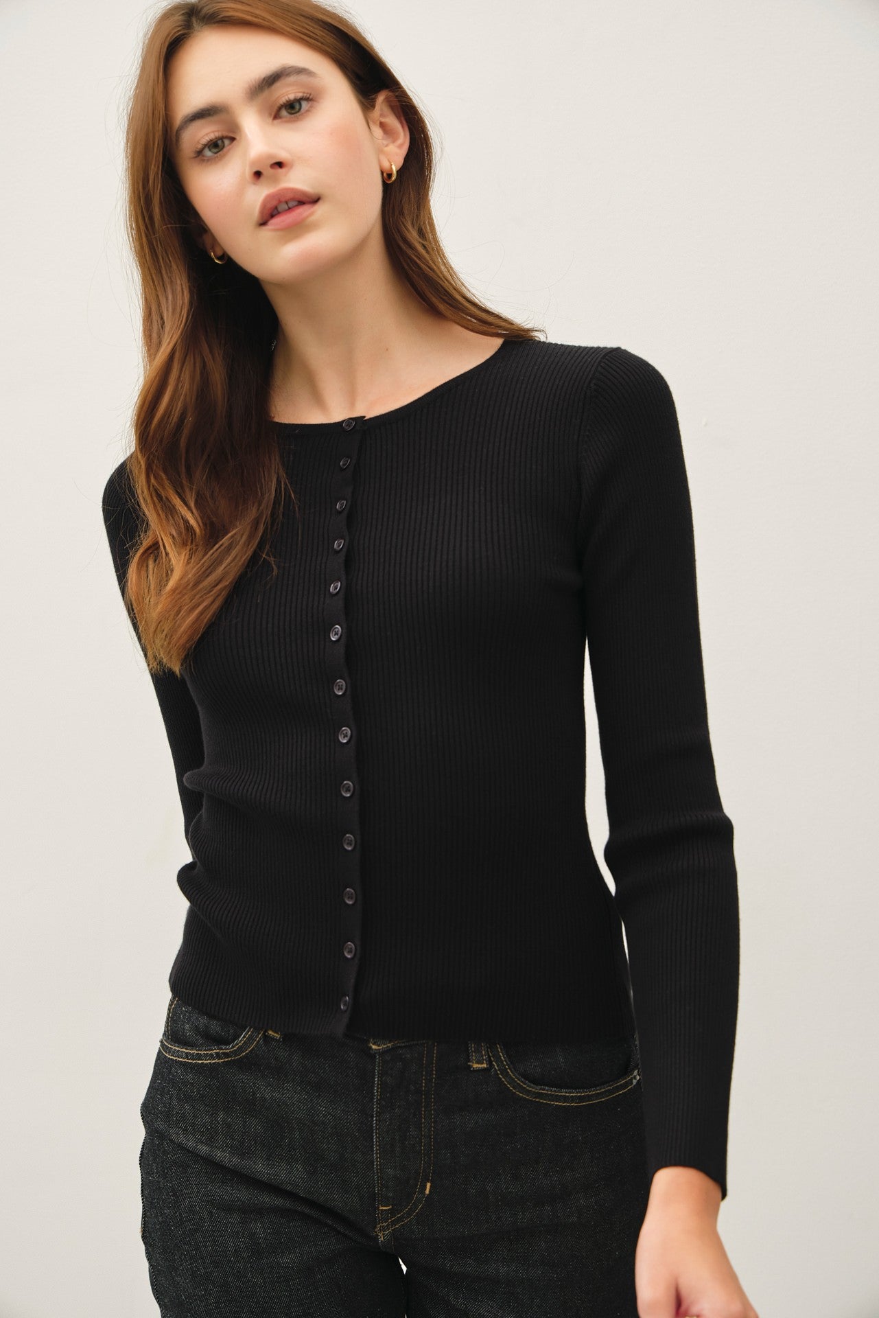 FLORES BUTTON SWEATER