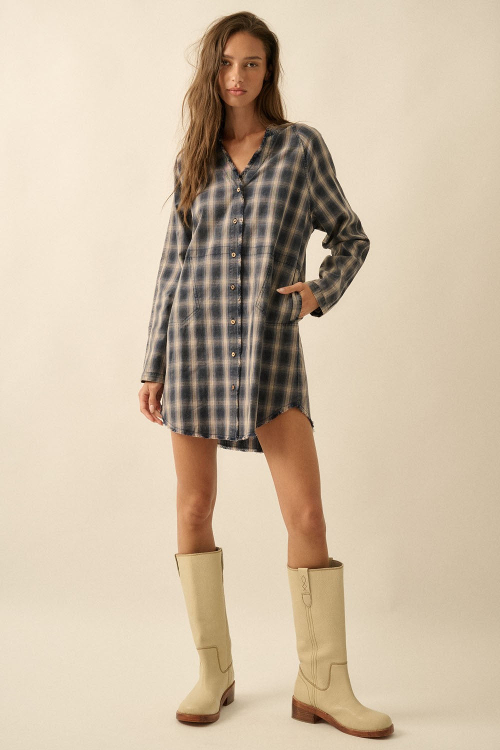 RUTHIE MINI SHIRT DRESS