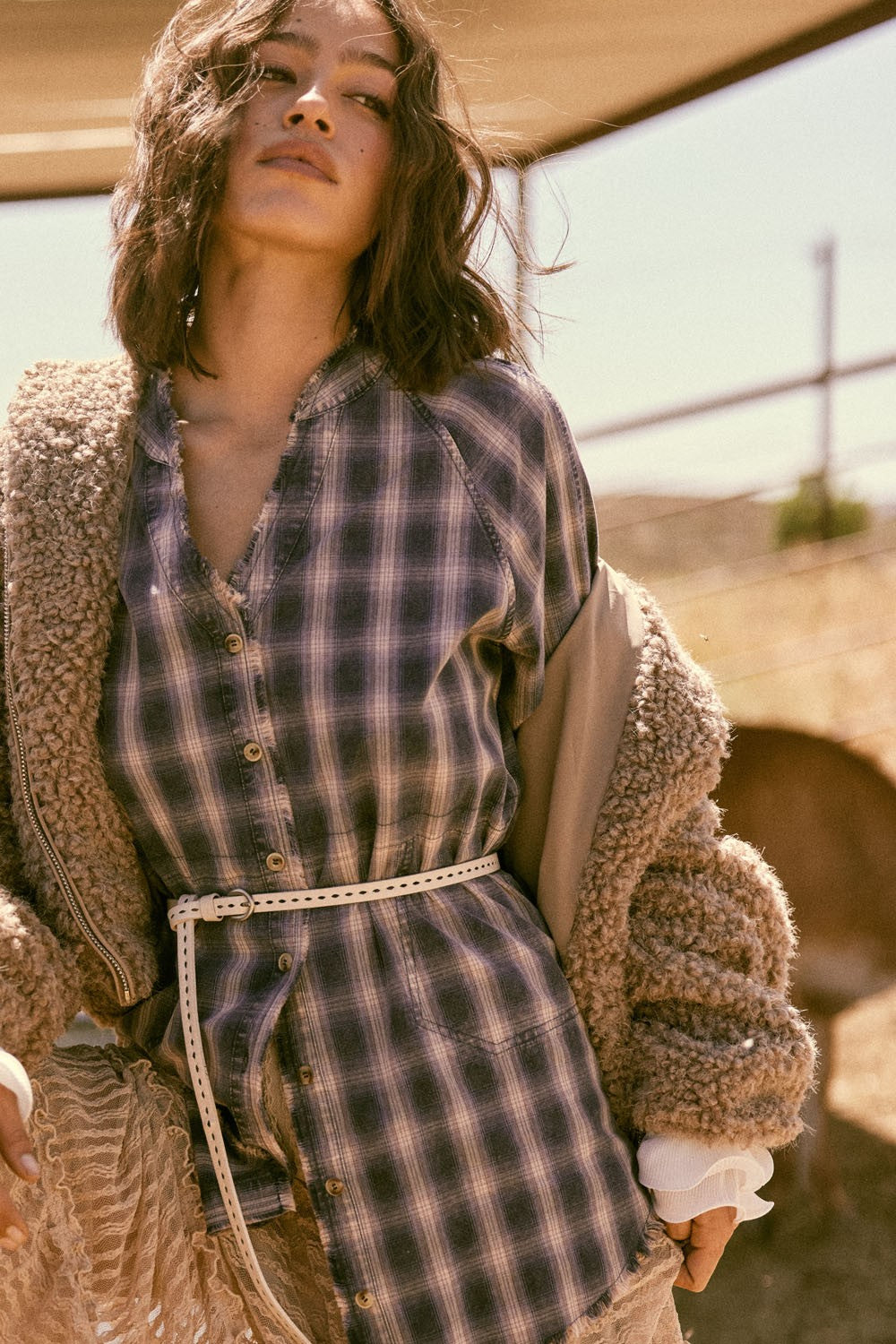 RUTHIE MINI SHIRT DRESS