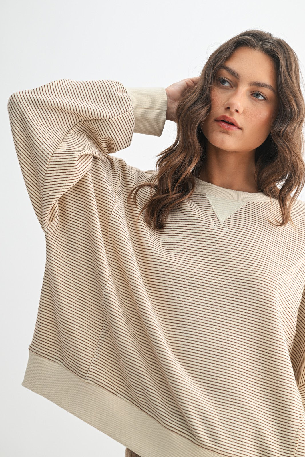 SOFIA STRIPE PULLOVER